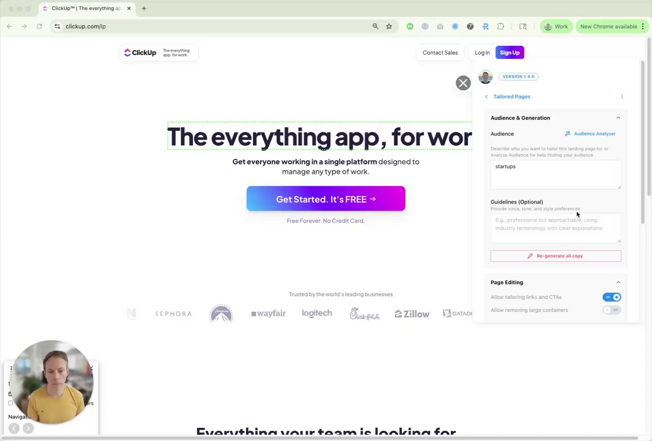 Click to play Dynamic Text Replacement