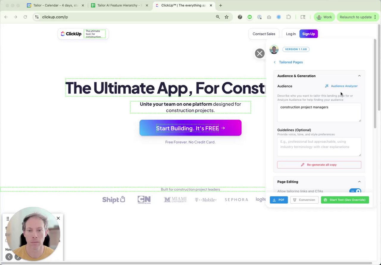 Click to play Customizing Copy