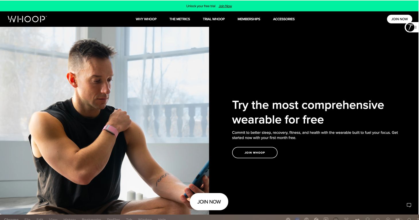 Before - Generic fitness landing page