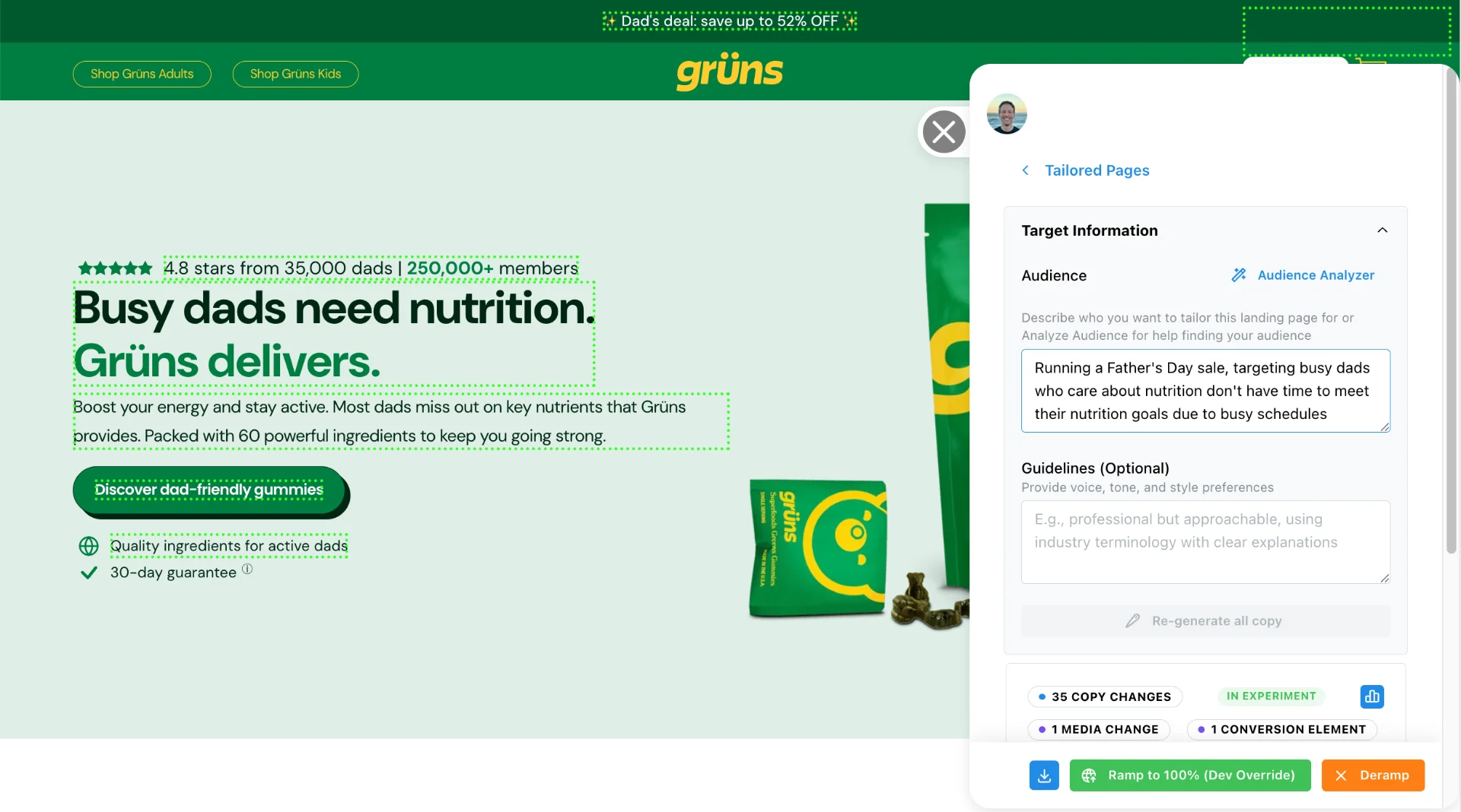 Landing page examples